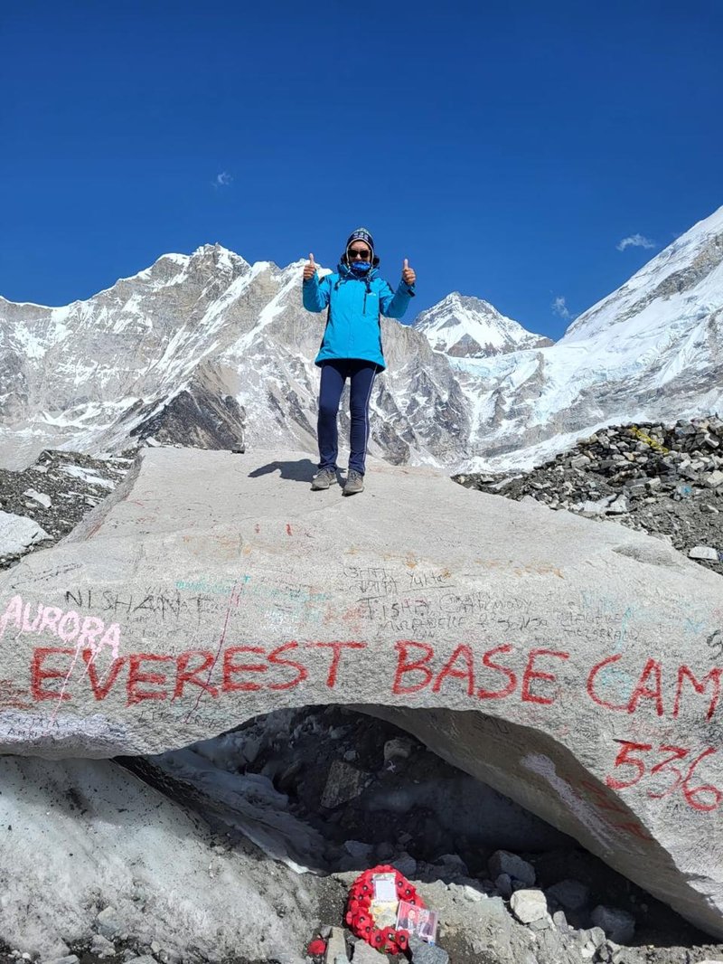 Book your Everest Base Camp trek with HimalayanHero Adventures – happy trekkers at EBC